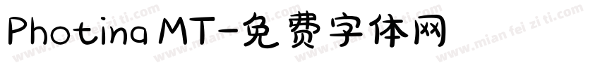 Photina MT字体转换